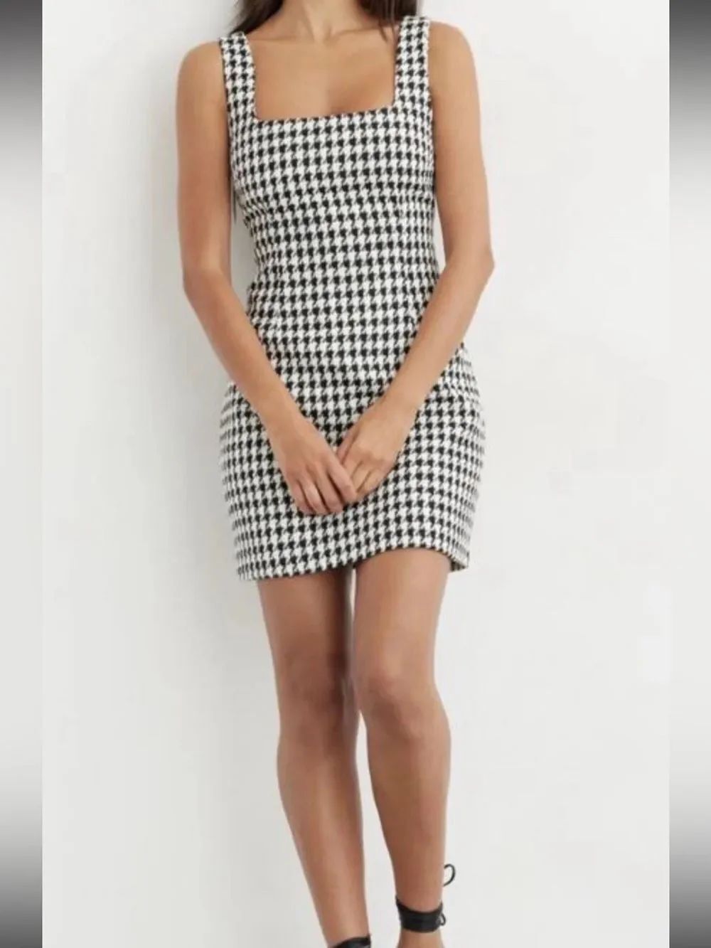 Divided H&M Women's Houndstooth Mini Dress Size Medium